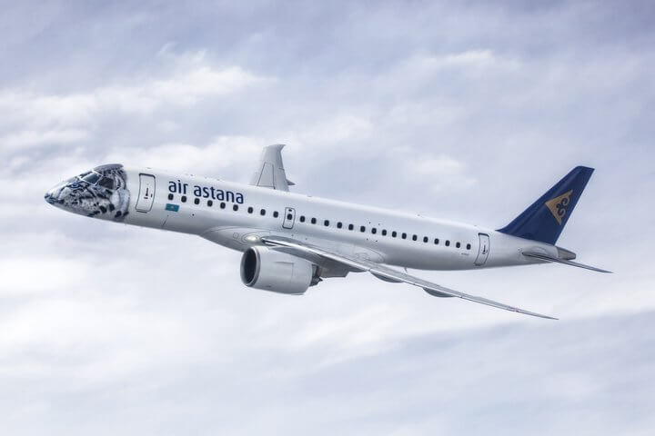 Embraer signs pool program contract to support Air Astana E2 fleet