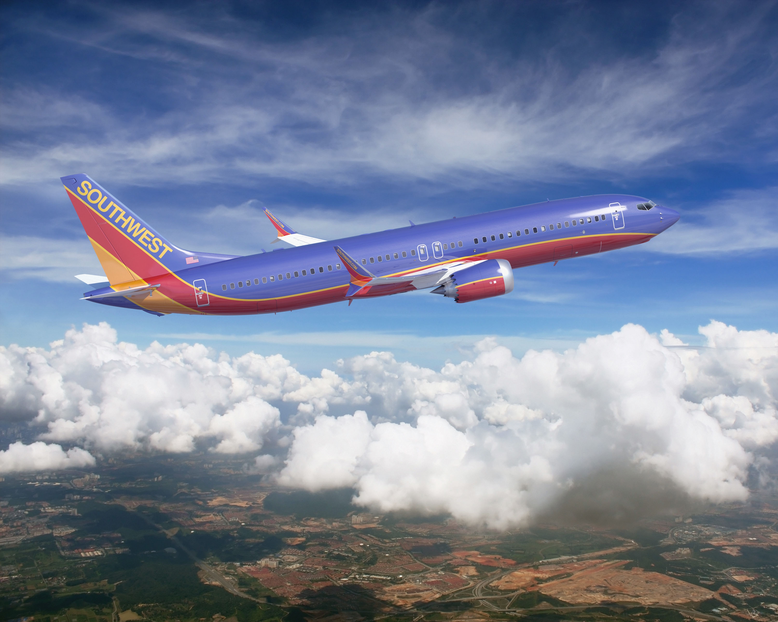 Southwest Airlines aircraft wings collide